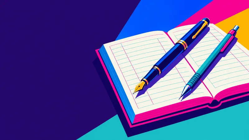 An open ledger with a fountain pen and a mechanical stylus side by side, for knowing which agent wrote which CRM field.